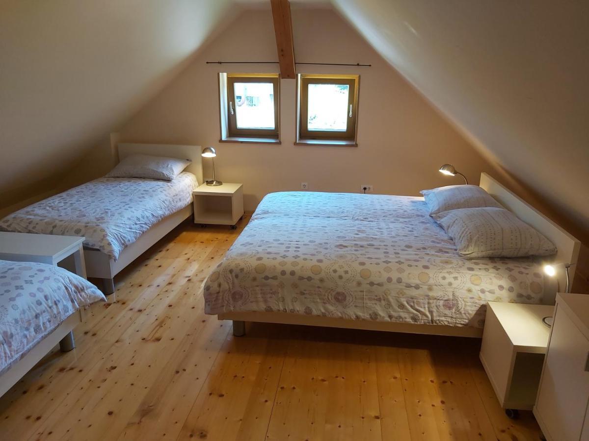 Apartmán Pocitniska Hisa Pri Kustrcu Grahovo ob Baci Exteriér fotografie